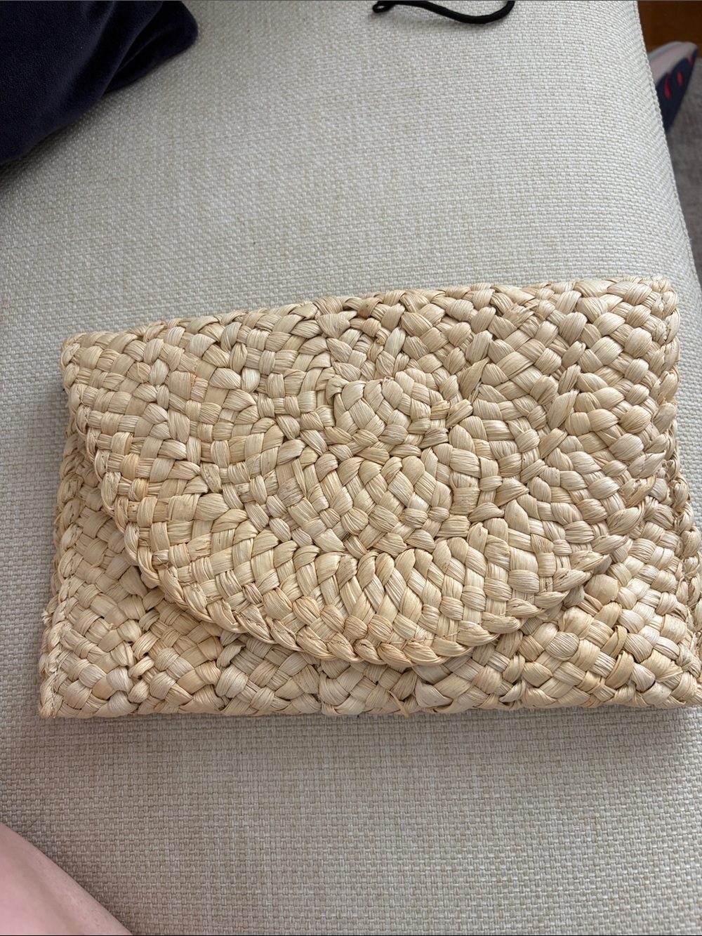 Amazon Natural Straw Woven Clutch